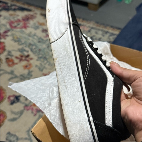 Vans Old Skool Black and White Sneakers - Picture 7 of 13